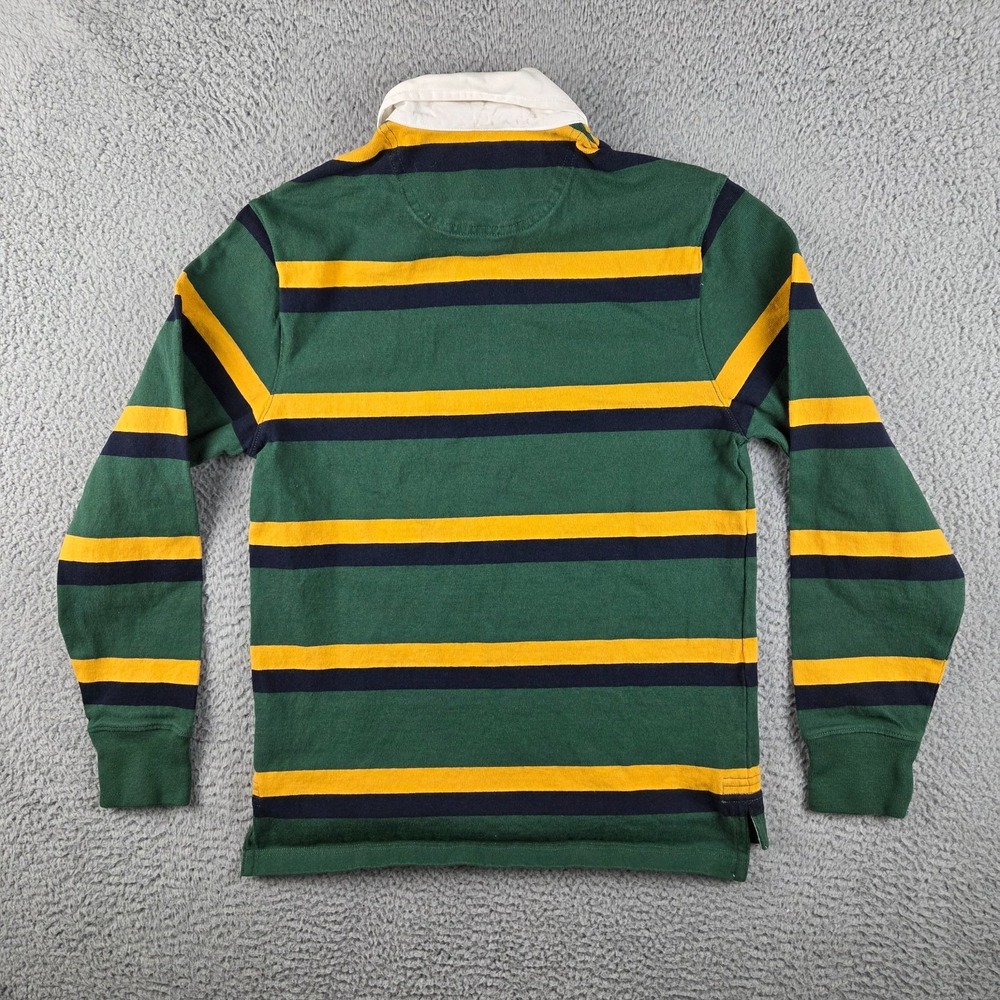 Green Bay Packers Rugby Shirt Mens Small Green Titletown Lands End NFL Polo - Picture 8 of 8